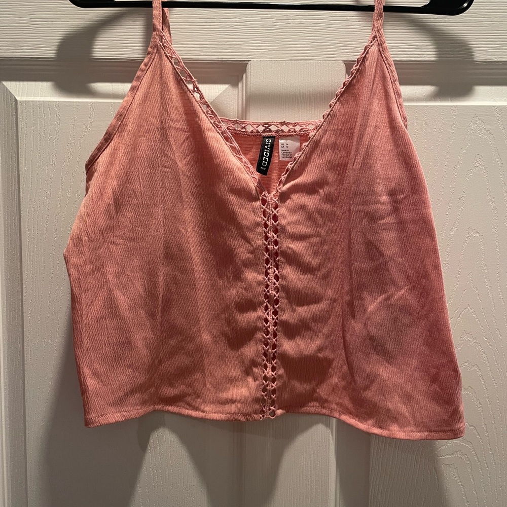 H&M Dusty Pink Lace Cami Top